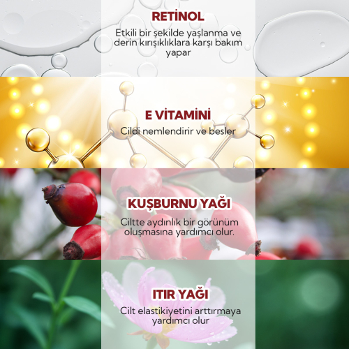 From Natura Yenileyici Yaşlanma Karşıtı Retinol Gece Serumu 30 ml - 4