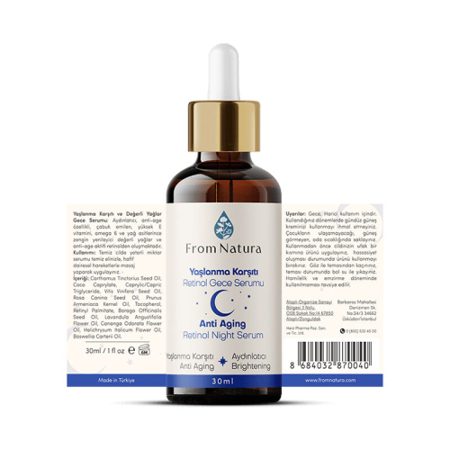 From Natura Yenileyici Yaşlanma Karşıtı Retinol Gece Serumu 30 ml - 2
