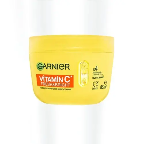 Garnier C Vitamini Fresh & Bright Aydınlatıcı Nemlendirici Sorbe Yüz Kremi 85 ml - Garnier