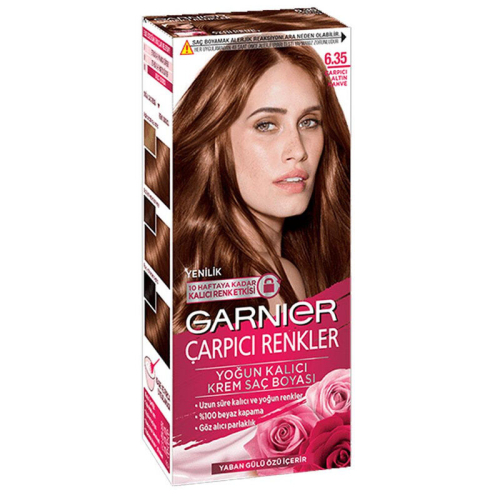 Garnier Çarpıcı Renkler 6.35 Çarpıcı Altın Kahve Saç Boyası - Garnier