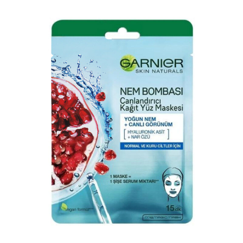 Garnier Nem Bombası Canlandırıcı Kağıt Yüz Maskesi 28 g - Garnier