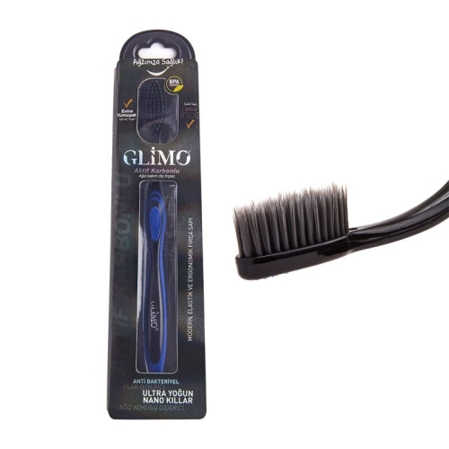 Glimo Aktif Karbonlu Ağız Bakım Diş Fırçası - Glimo