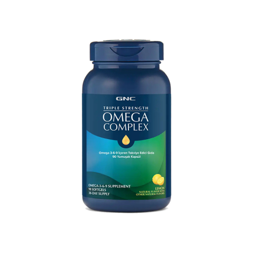 GNC Triple Strength Omega Complex 90 Yumuşak Kapsül - GNC