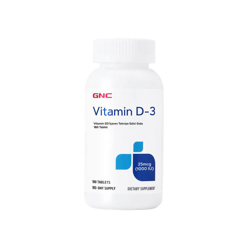 GNC Viamin D 3 Takviye Edici Gıda 180 Tablet - GNC