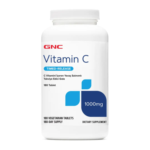 GNC Vitamin C Takviye Edici Gıda 180 Tablet - GNC