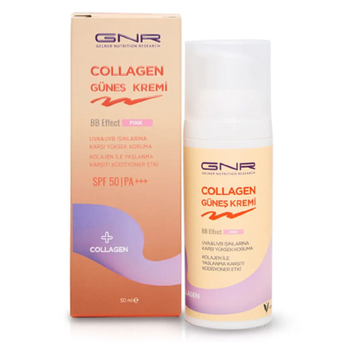 Gnr Collagen Güneş Kremi Spf 50 BB Effect Pink 50 ml - Gnr Collagen