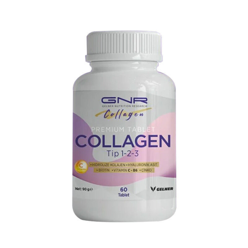 GNR Collagen Hidrolize Kolajen Tip1,2,3 İçeren Takviye Edici Gıda 60 Tablet - Gnr Collagen
