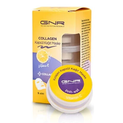 Gnr Collagen Kapsül Kağıt Maske 5 Adet - Gnr Collagen