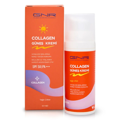 Gnr Collagen Spf 50 Güneş Kremi Yağlı Ciltler 50 ml - Gnr Collagen
