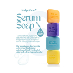 Greenlabel Korean Serum Soap Collagen Night Face Bar 3x60 gr - 2