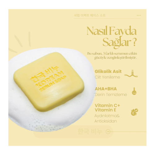 Greenlabel Korean Serum Soap Vitamin Day Face Bar 3x60 gr - 3