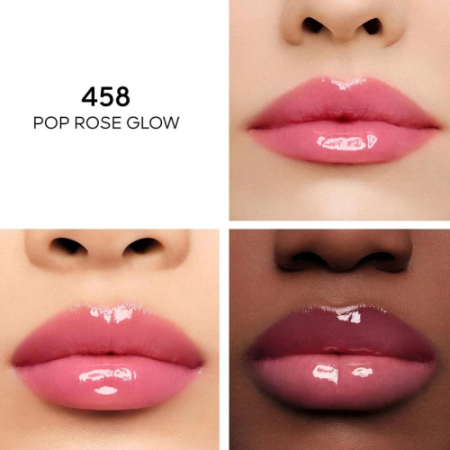 Guerlain KissKiss Bee Glow Oil Likit Ruj - Pop Rose - 3
