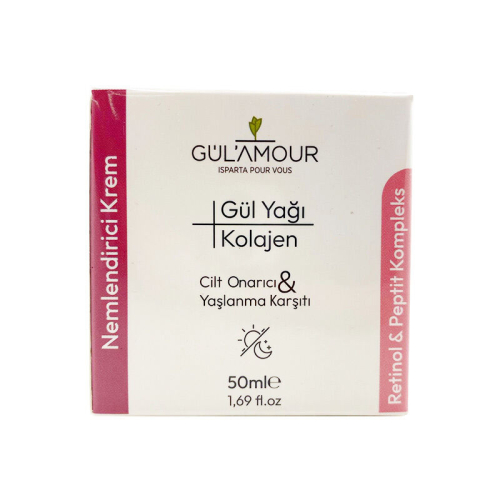 GülAmor Gül Yağı ve Kolajen İçeren Nemlendirici Krem 50 ml - GülAmour