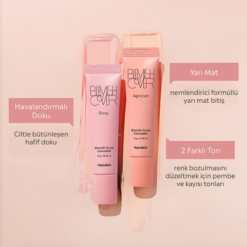 Hanskin Blemish Cover Concealer Rosy 12 g - 3