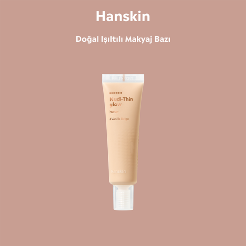 Hanskin Nudi Thin Glow Base - Vanilla Beige 30 ml - 5
