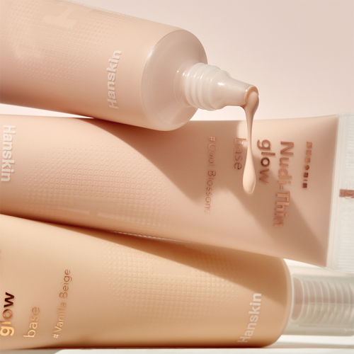 Hanskin Nudi Thin Glow Base - Vanilla Beige 30 ml - 3