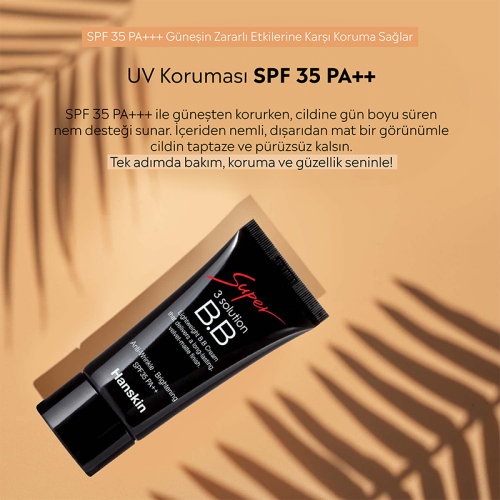 Hanskin Super 3 Solution BB Cream SPF 35 PA++ 30 g - 3