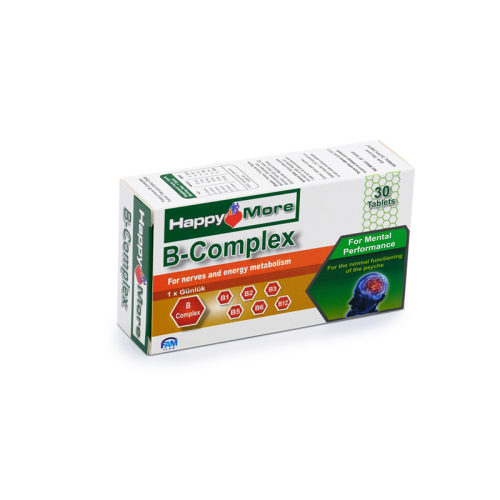 HappyMore B Complex Takviye Edici Gıda 30 Tablet - 4
