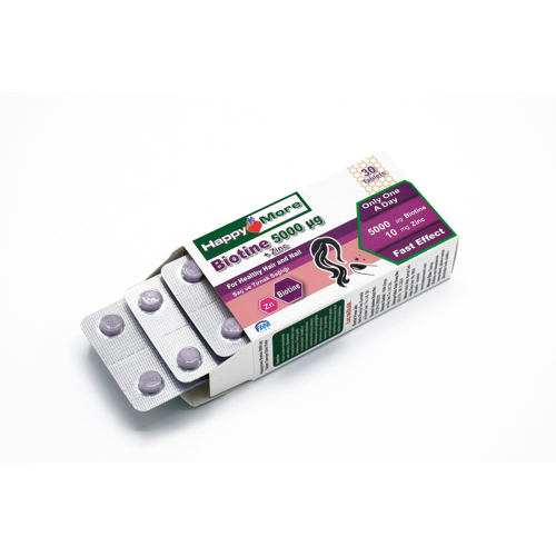 HappyMore Biotin Takviye Edici Gıda 30 Tablet - HappyMore