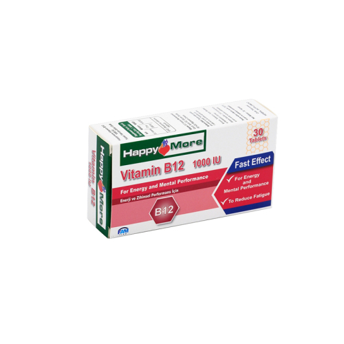 HappyMore Vitamin B12 Takviye Edici Gıda 30 Tablet - 4