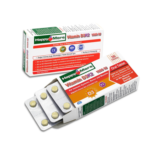 HappyMore Vitamin D3K2 Takviye Edici Gıda 30 Tablet - 2