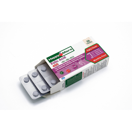 HappyMore Vitamin Folik Asit Takviye Edici Gıda 30 Tablet - HappyMore