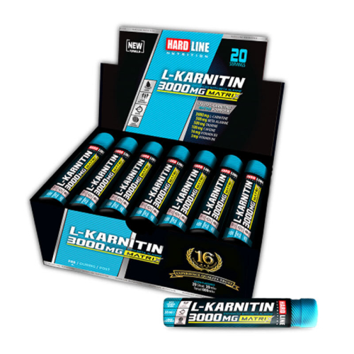 Hardline L-Karnitin Matrix Şeftali 3000 mg 20 Ampül - Hardline