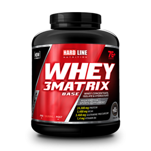 Hardline Whey 3 Matrix Base Çikolata 2300 g - Hardline