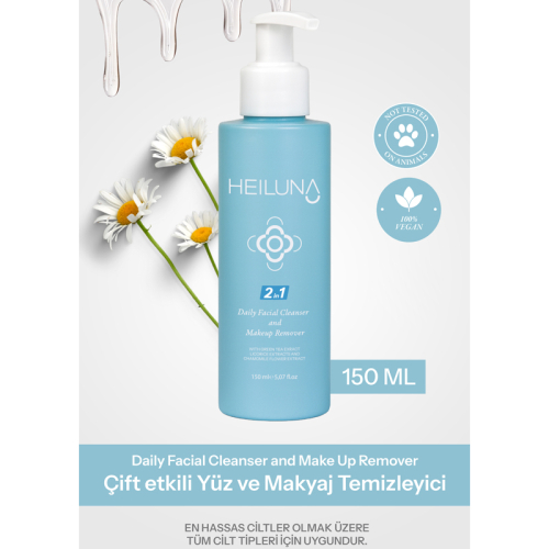 Heiluna Çift Etkili Yüz ve Makyaj Temizleyici 150 ml - 4