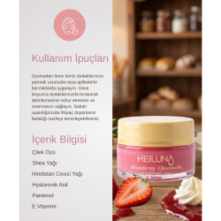 Heiluna Strawberry Cheesecake Lip Sleeping Mask 20 g Çilek - 3