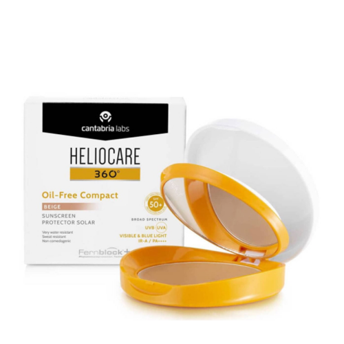 Heliocare 360 SPF50 Oil-Free Compact Color Beige Sun Protector 10 g - Heliocare