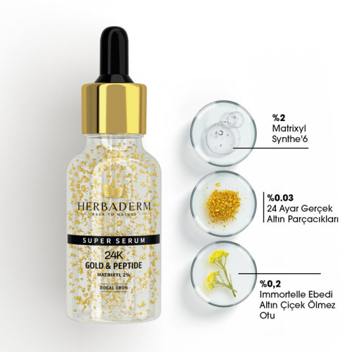 Herbaderm 24K Kırışıklık Karşıtı Serum 30 ml - 2