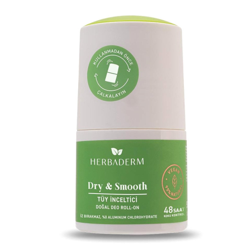 Herbaderm Dry Smooth Doğal Deo Roll On 50 ml - 1