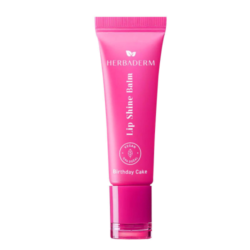 Herbaderm Lip Shine Balm - Birthday Cake 10 ml - Herbaderm