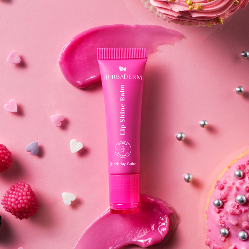 Herbaderm Lip Shine Balm - Birthday Cake 10 ml - 8