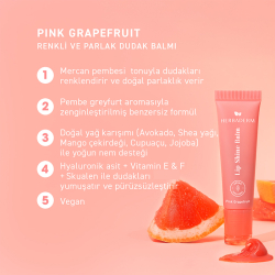 Herbaderm Lip Shine Balm - Pink Grapefruit 10 ml - 7