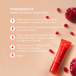 Herbaderm Lip Shine Balm - Pomegranate 10 ml - 7