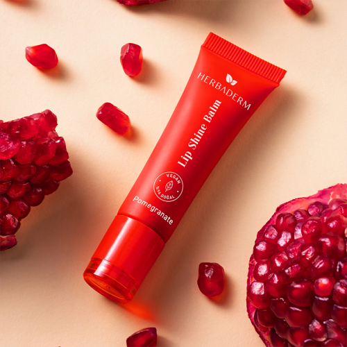 Herbaderm Lip Shine Balm - Pomegranate 10 ml - 8
