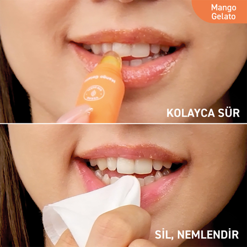 Herbaderm Smoothy Kiss Lip Scrub - Mango Gelato 15 ml - 3