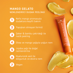 Herbaderm Smoothy Kiss Lip Scrub - Mango Gelato 15 ml - 7