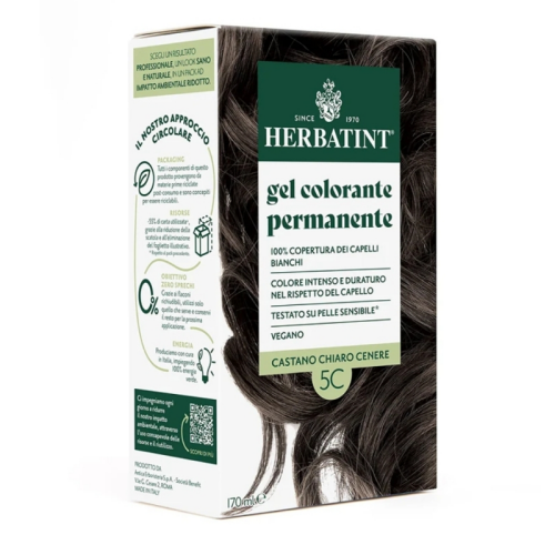 Herbatint Permanent Saç Boyası 170 ml 5C Açık Küllü Kestane - Herbatint