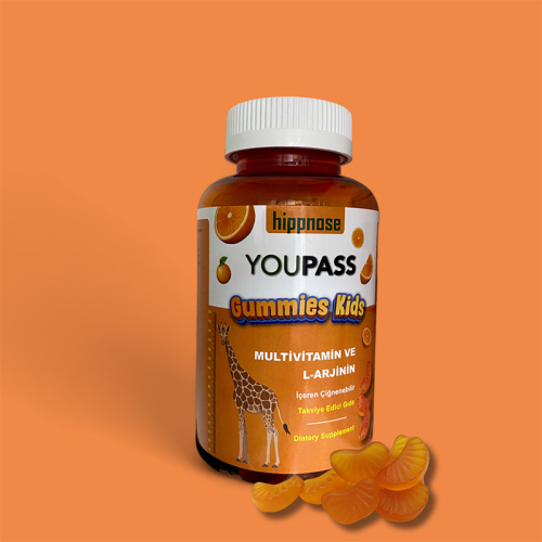Hippnose You Pass Gummies Kids Takviye Edici Gıda 60 Çiğnenebilir Tablet - Hippnose