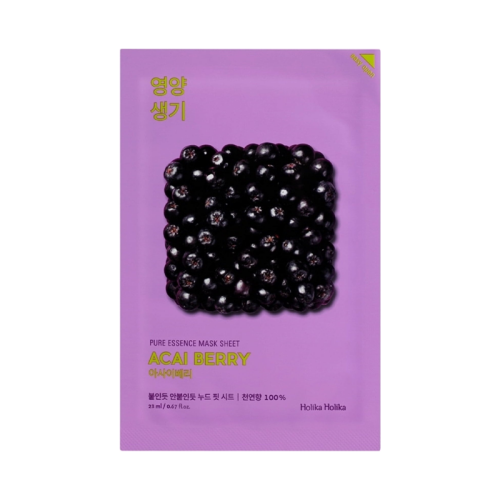 Holika Holika Pure Essence Mask Sheet - Acai Berry - Holika Holika