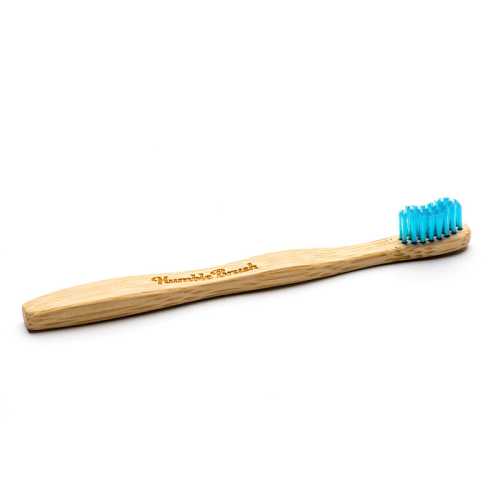 Humble Brush Doğal Yumuşak Çocuklar için Diş Fırçası - Mavi - Humble Brush