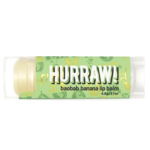 Hurraw Baobab Banana Lip Balm - Muz 4.8 gr - Hurraw
