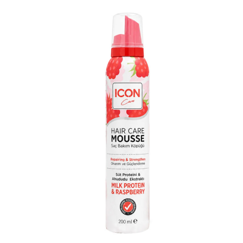 ICON Care Süt Proteini ve Ahududu Ekstraktı İçeren Saç Bakım Köpüğü 200 ml - ICON Care