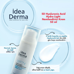 İdea Derma 5D Hyaluronic Acid Hydro Light Nemlendirici Krem 50 ml - 5