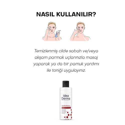 İdea Derma AHA BHA PHA Clarifying and Brightening Toner 200 ml - 5