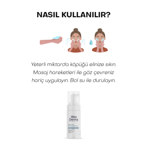 İdea Derma Glikolik Asit Yüz Yıkama Köpüğü 100 ml - 5