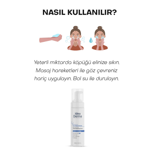 İdea Derma Glikolik Asit Yüz Yıkama Köpüğü 200 ml - 5
